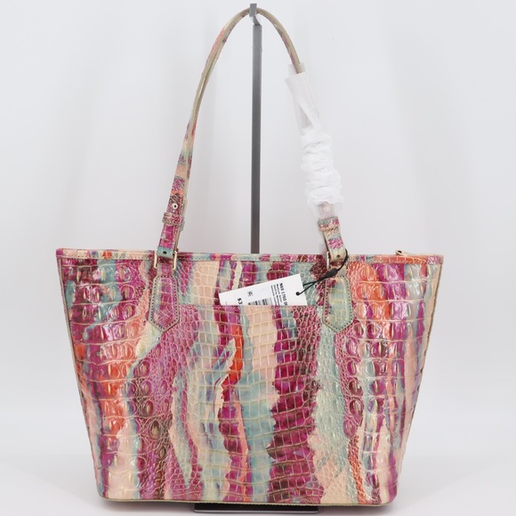 Brahmin Asher Embossed Leather Shoulder Bag Tote NWT Authentic - Picture 6 of 13